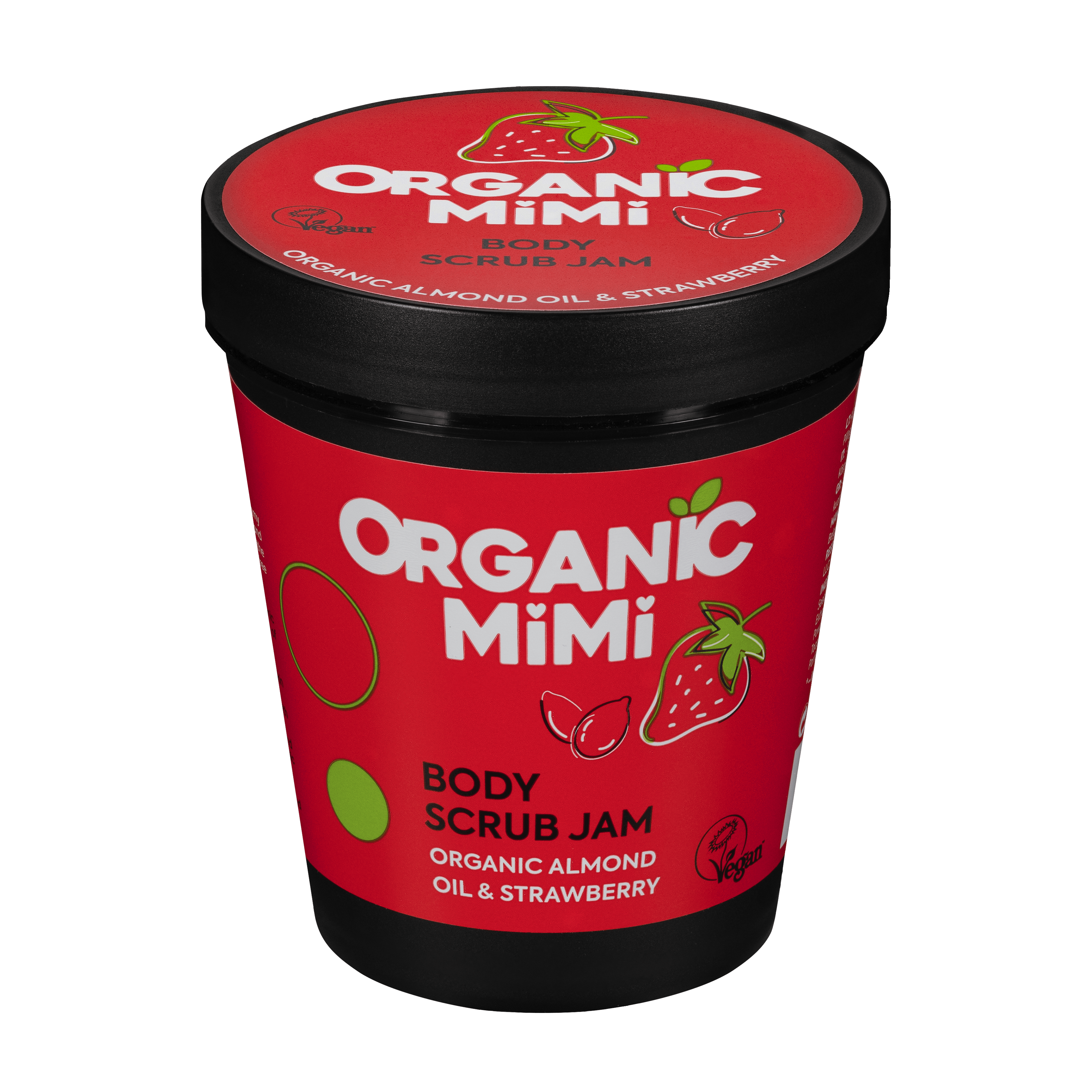 Organic Mimi, Body Scrub Jam Almond &amp; Strawberry, 250 g by Damask Rose