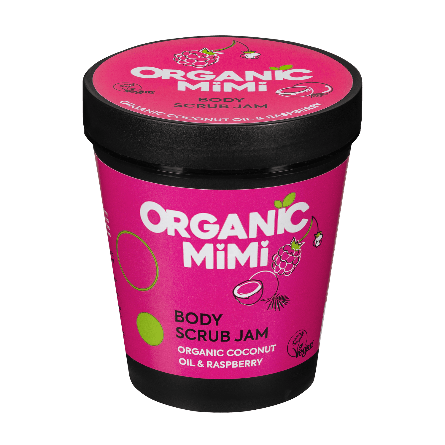Organic Mimi, Body Scrub Jam Coconut &amp; Raspberry, 250 g by Damask Rose