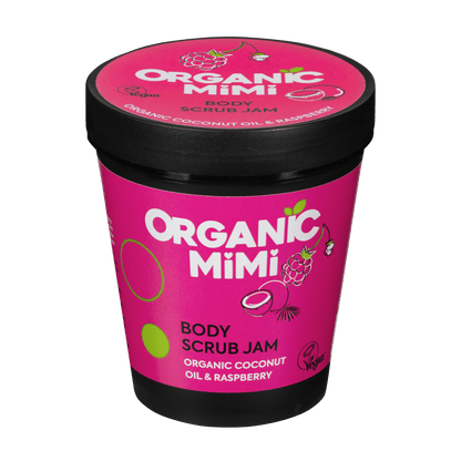 Organic Mimi, Body Scrub Jam Coconut &amp; Raspberry, 250 g by Damask Rose