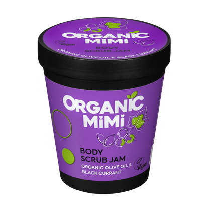 Organic Mimi, Body Scrub Jam Olive &amp; Black Currant, 250 g by Damask Rose