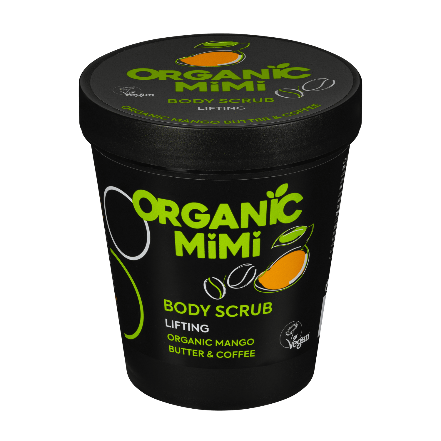 Organic Mimi, Body Scrub Lifting Mango &amp; Coffee, 250 g by Damask Rose