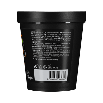 Organic Mimi, Body Scrub Renewing Olive &amp; Papaya, 250 g by Damask Rose