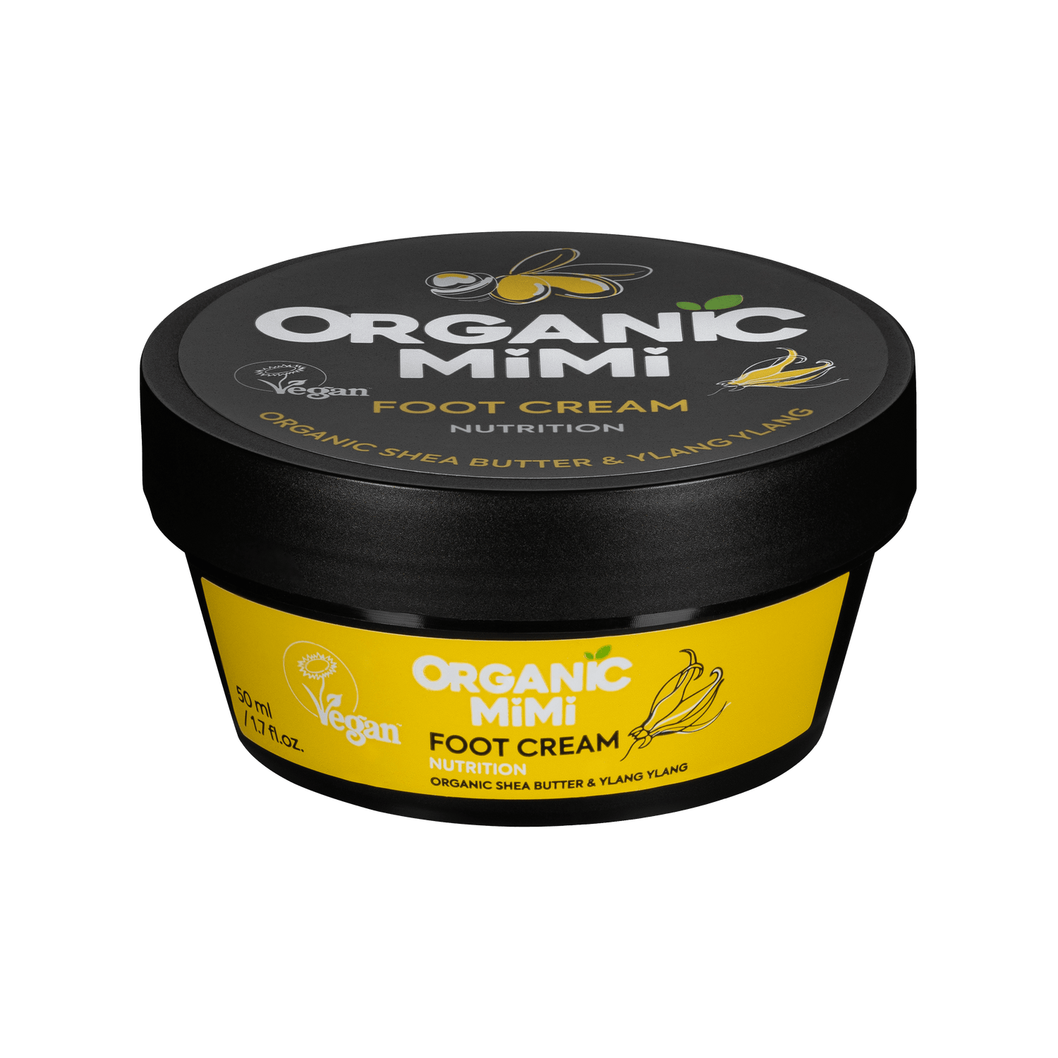 Organic Mimi, Foot Cream Nutrition Shea &amp; Ylang Ylang, 50 ml by Damask Rose