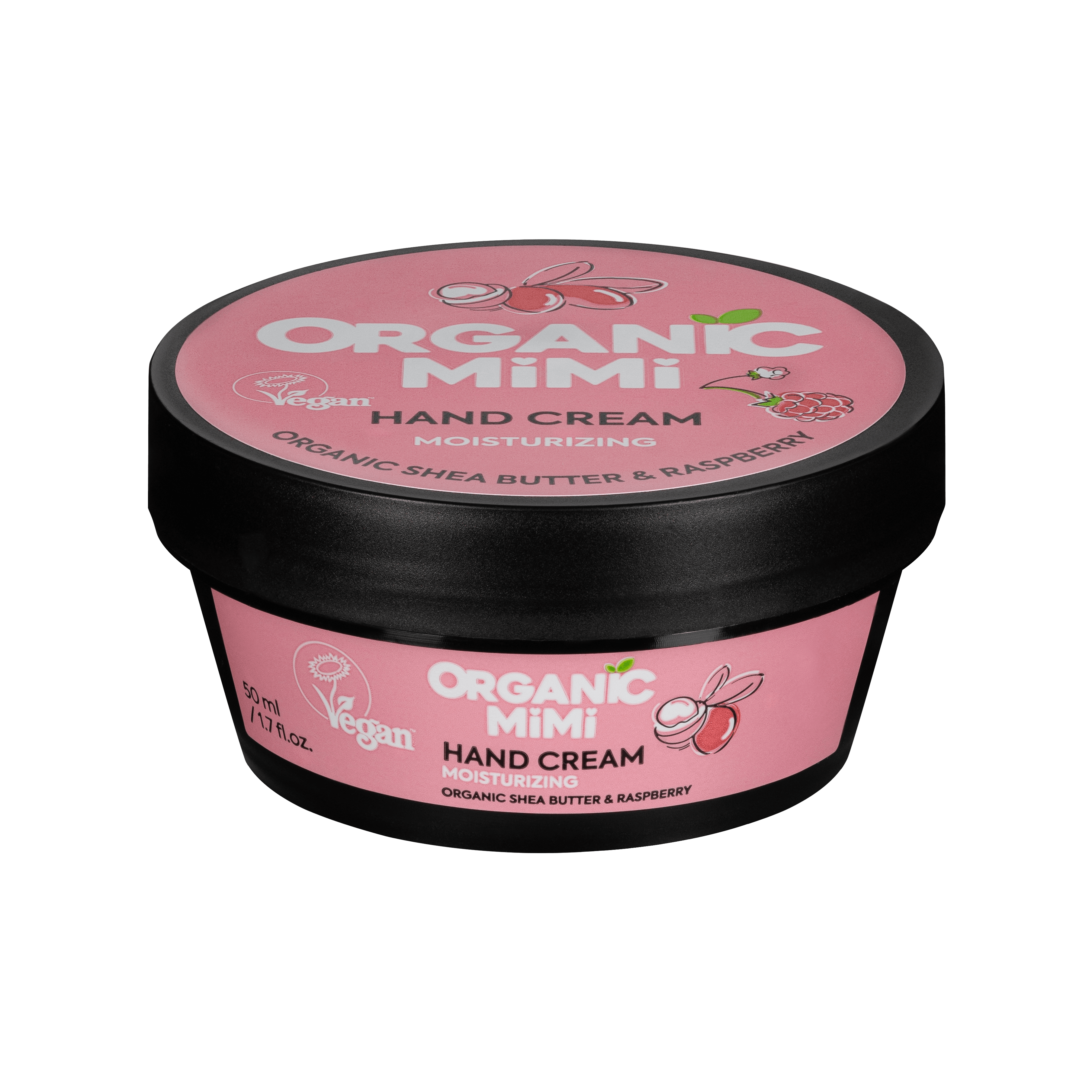 Organic Mimi, Hand Cream Moisturizing Shea &amp; Raspberry, 50 ml by Damask Rose