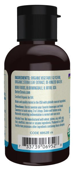 Glycerite, Organic, Stevia by Country Life Natural Foods
