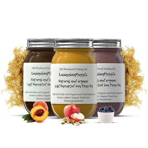 Organic Fruit Infused Country Fields Sea Moss Gel Bundle