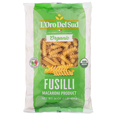 L'Oro Del Sud, Organic Fusilli Pasta, 20 Pack x 1 lb