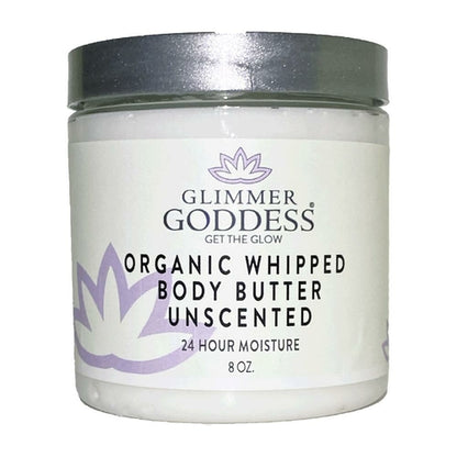 Organic Whipped Body Butter - Lemon Verbena Moisturizer for Dry Skin