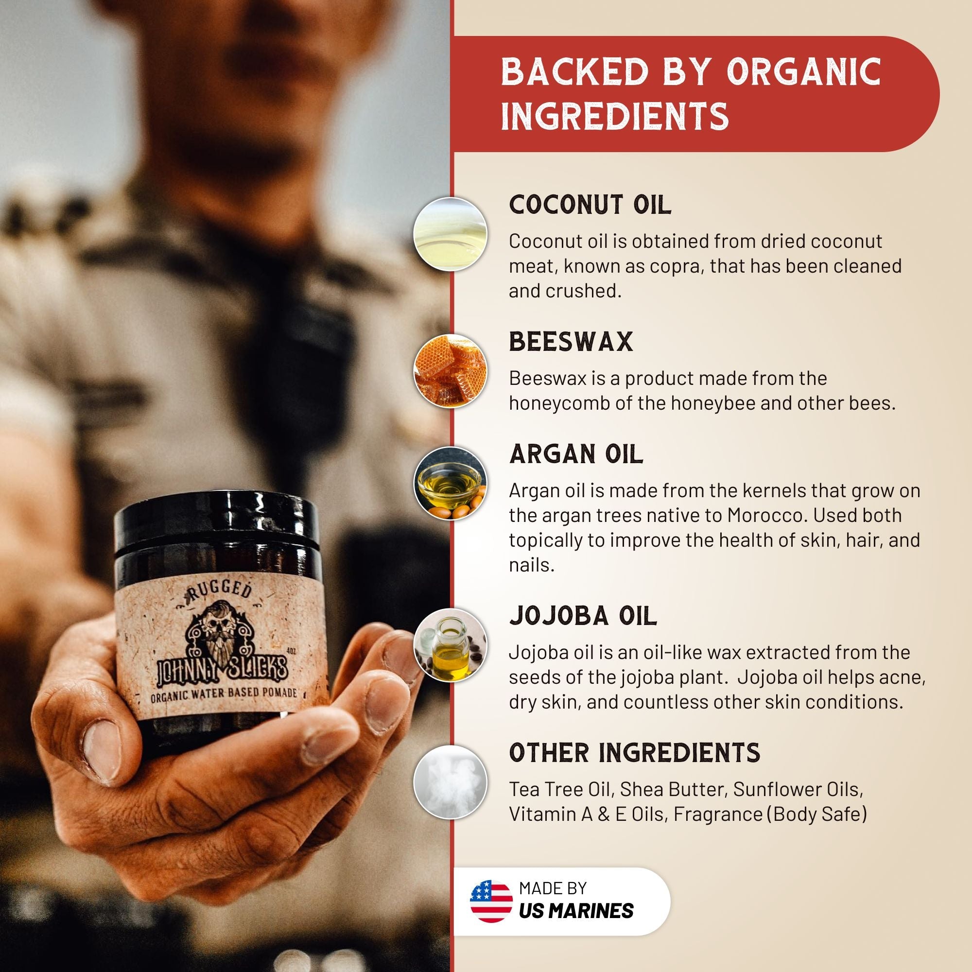Organic Water Based Pomade by Johnny Slicks