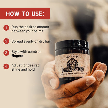 Organic Water Based Pomade by Johnny Slicks