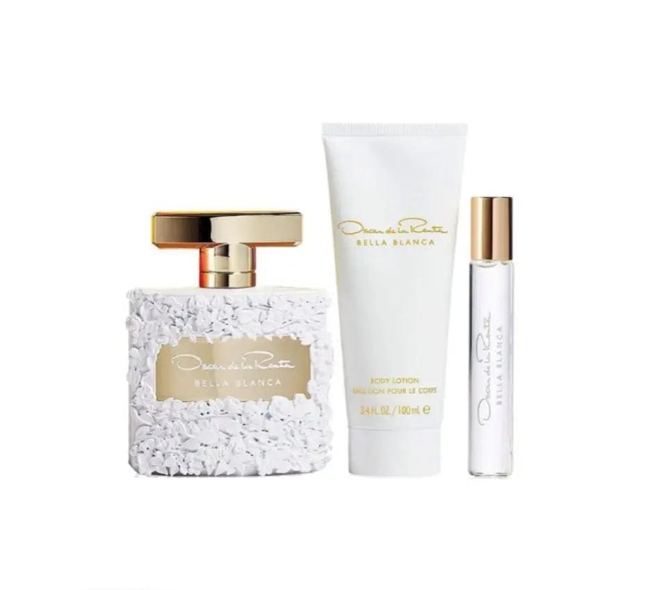 Oscar Bella Blanca By Oscar De La Renta 3pc Gift Set For Women by perfumesandrea