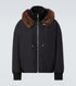Loewe Men Shearling-Trimmed Cotton-Blend Jacket by Luosophy