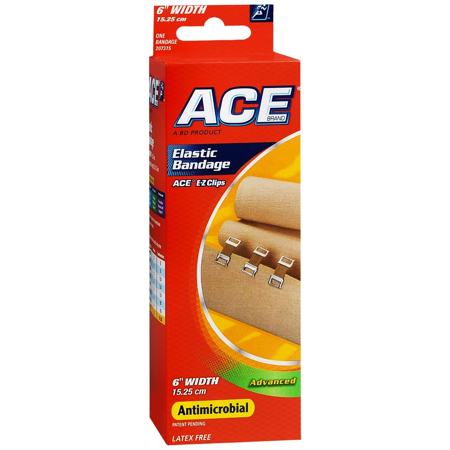 ACE 3M Brand Elastic Bandage With Clips, 6 Inch by Pasteur Pharmacy