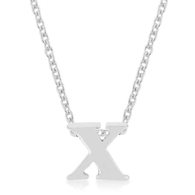 Finish Initial X Pendant