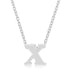 Finish Initial X Pendant