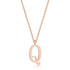Elaina Stainless Steel Q Initial Necklace