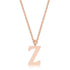 Elaina Stainless Steel Z Initial Necklace
