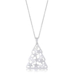 .2 ct CZ Christmas Tree With Mixed Stars Pave Holiday Pendant