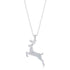 .35 ct CZ Reindeer Pave Holiday Pendant