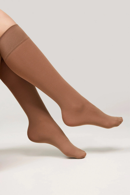 Knee Highs Conte Microfibra 50 Den (1 pair) - DestGlow
