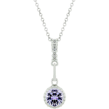 Avera Minimalist Teardrop Pendant Necklace in Sterling Silver