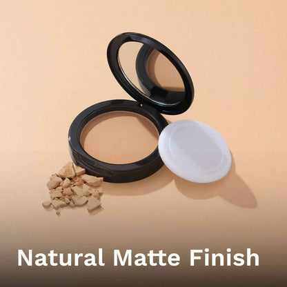 Pilgrim Matte Finish Compact Powder With SPF 25 - Almond-20
