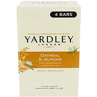 Yardley London Oatmeal &amp; Almond Bar Soap, 4.0 oz (4-Pack) by Pasteur Pharmacy