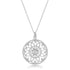 1.4 Ct Pendant Necklace with Interlocking Circles and CZ
