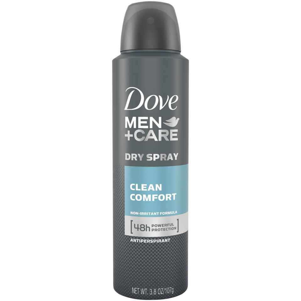 Dove Men + Care Dry Spray Antiperspirant, Clean Comfort 3.8 Oz
