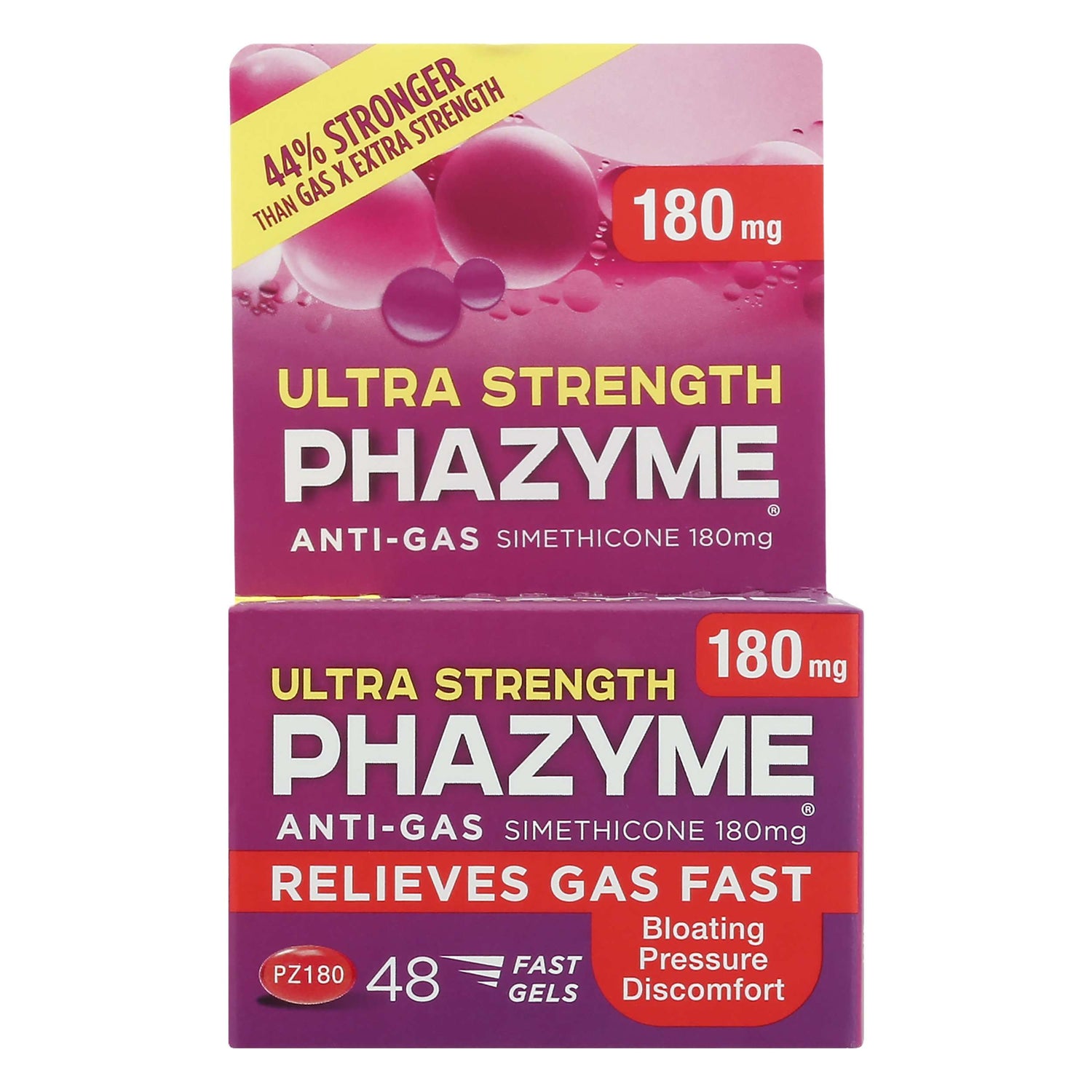 Phazyme Ultra Strength Gas &amp; Bloating Relief, Works In Minutes, 48 Fast Gels by Pasteur Pharmacy
