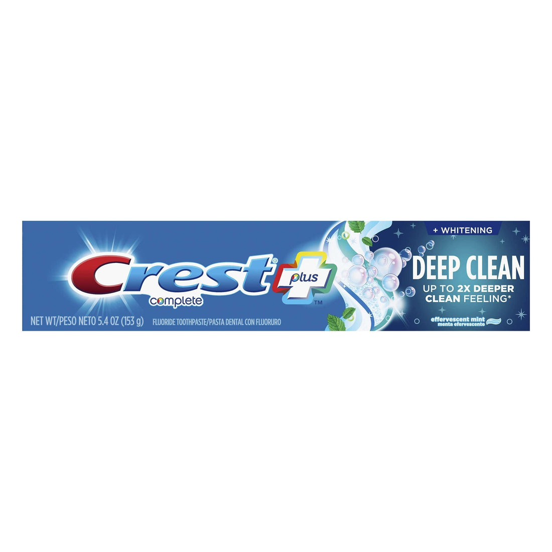 Crest Complete Whitening Fluoride Toothpaste Plus Deep Clean Effervescent Mint, 5.4 Oz by Pasteur Pharmacy