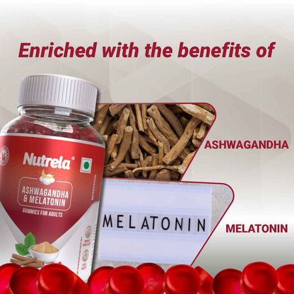 Patanjali Nutrela Ashwagandha &amp; Melatonin Gummies