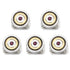 Gear Amethyst Stone 5-Studs by Cufflinks.com