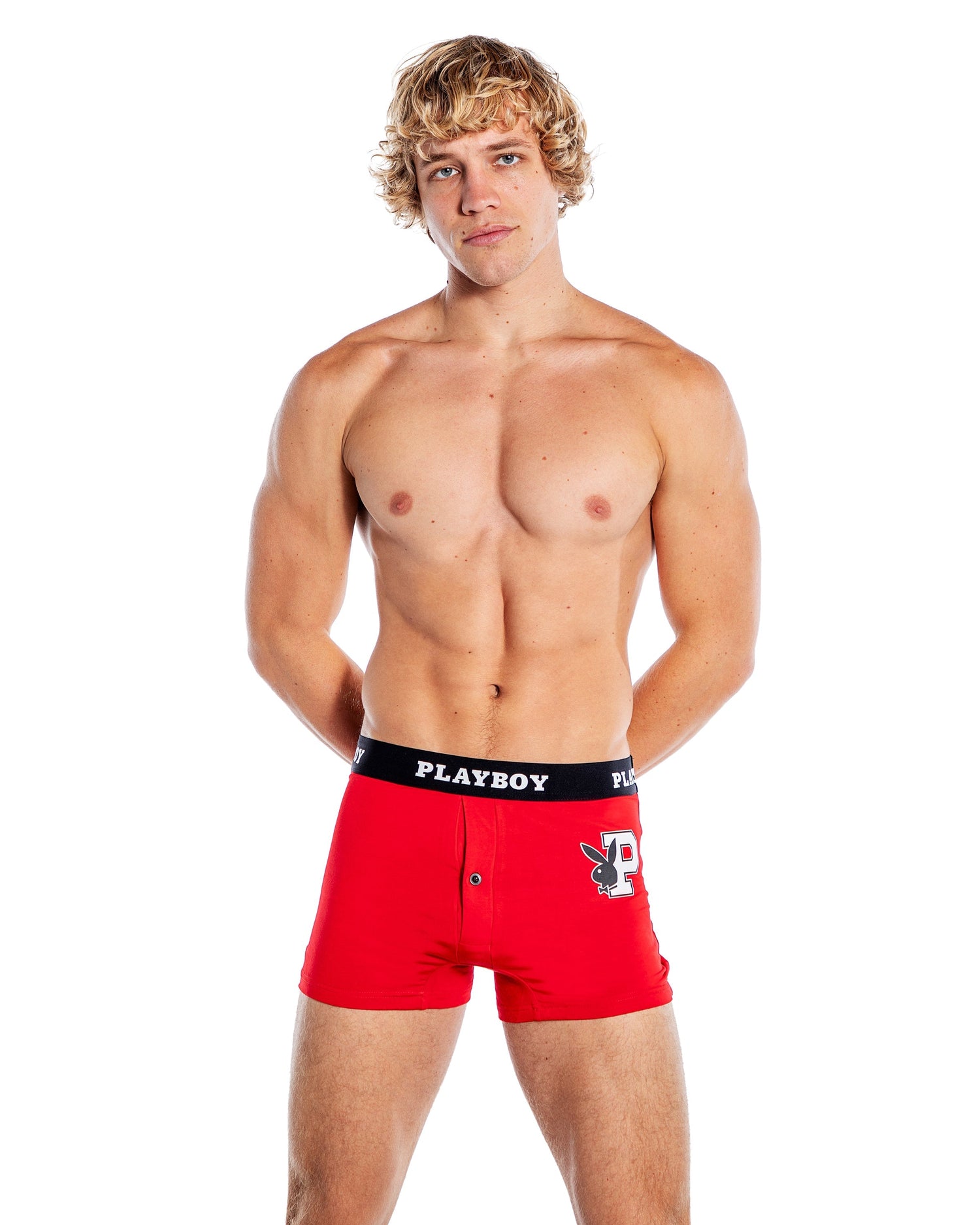 Playboy Mens Varsity Modal Boxer Briefs 