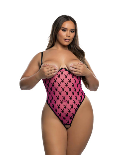Playboy Ravishing Bunny Crotchless Teddy