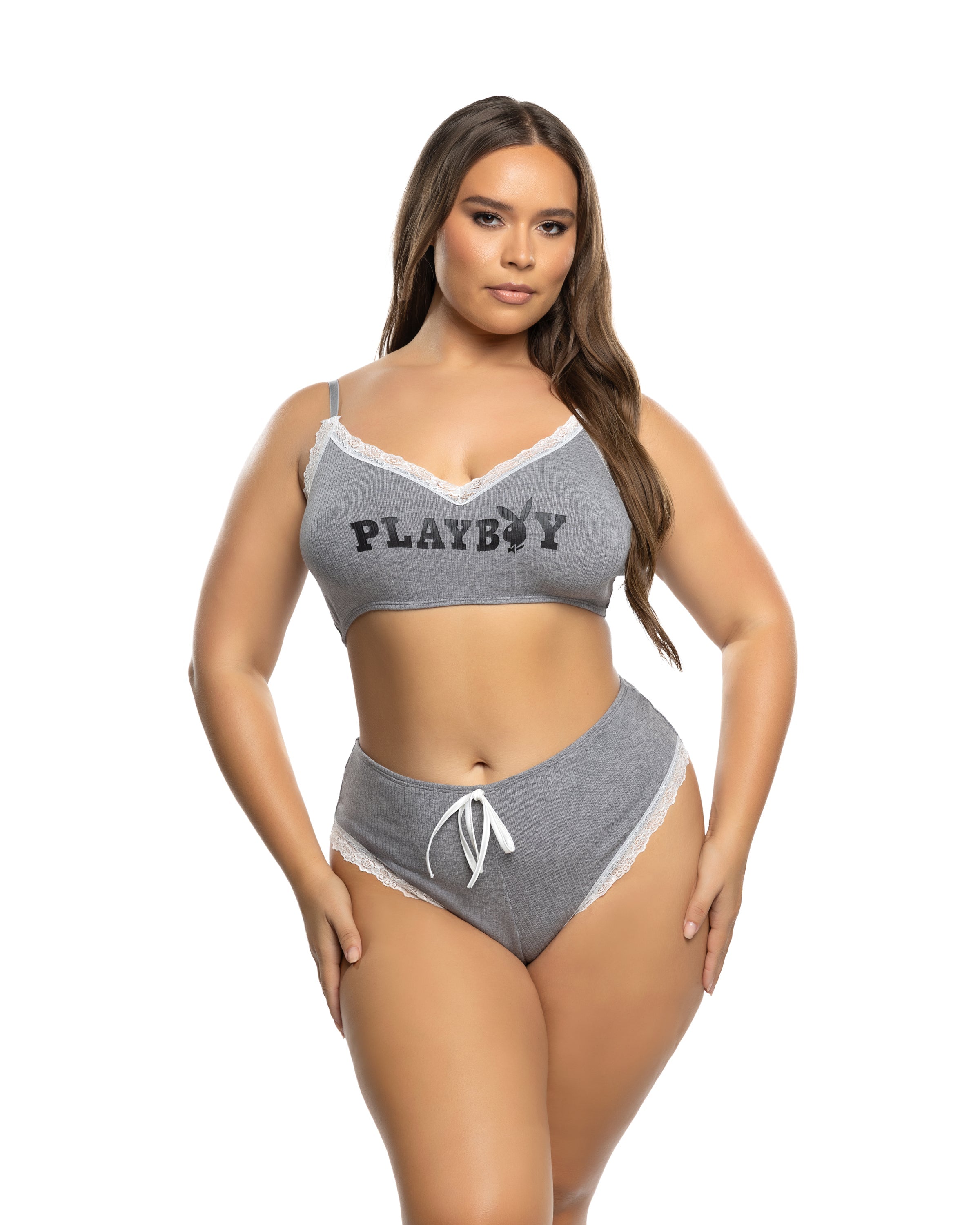Playboy Comfy Bunny 2pc Cropped Cami Set by Rave Fix