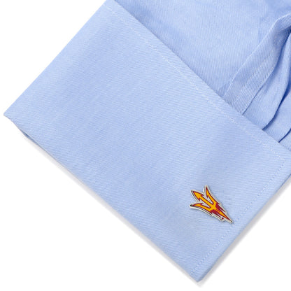 NCAA Arizona State University Sun Devils Pitchfork Cufflinks by Cufflinks.com