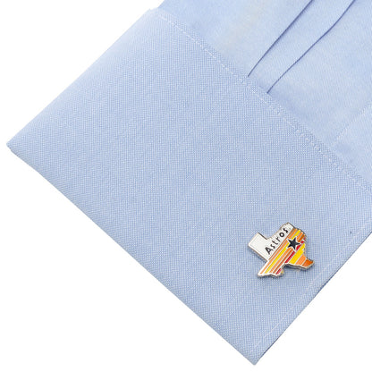 MLB Houston Astros Tequila Sunrise Cufflinks by Cufflinks.com
