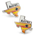 MLB Houston Astros Tequila Sunrise Cufflinks by Cufflinks.com
