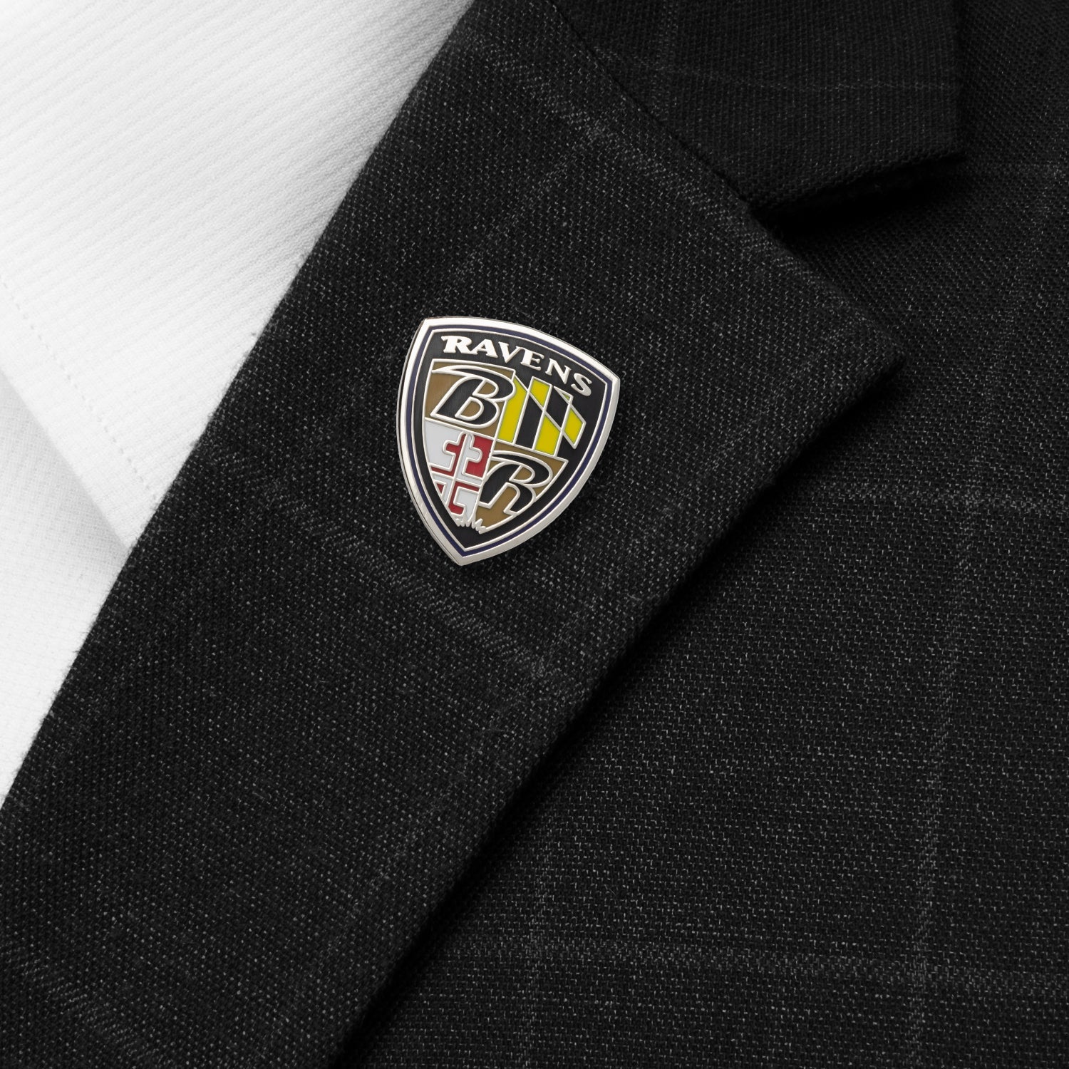 NFL Baltimore Ravens Shield Lapel Pin by Cufflinks.com