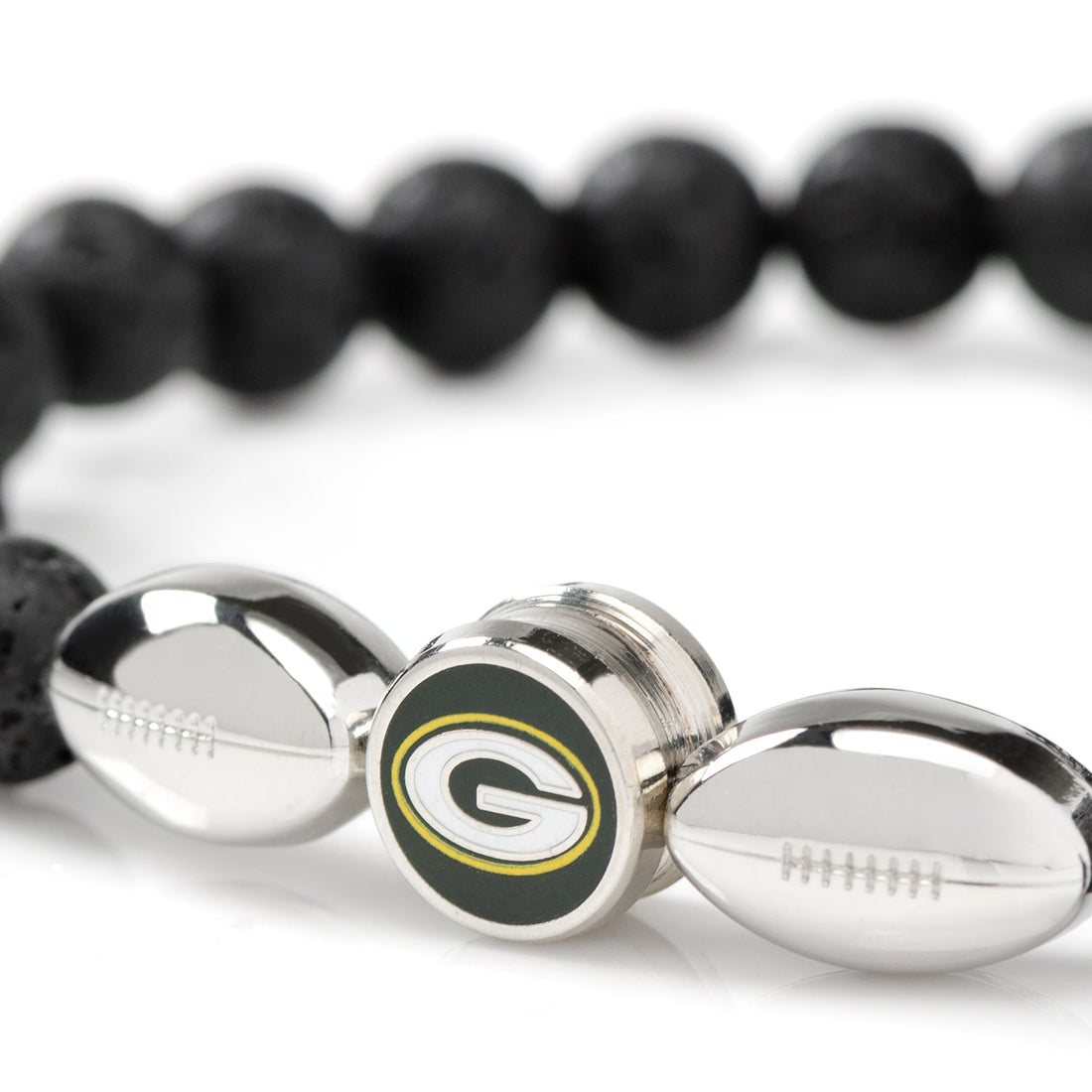 NFL Green Bay Packers Beaded Bracelet by Cufflinks.com