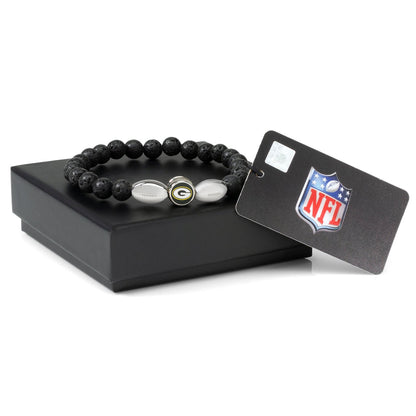 NFL Green Bay Packers Beaded Bracelet by Cufflinks.com