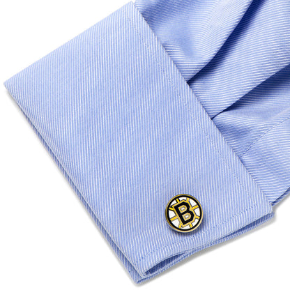 NHL Boston Bruins Cufflinks &amp; Tie Clip Gift Set