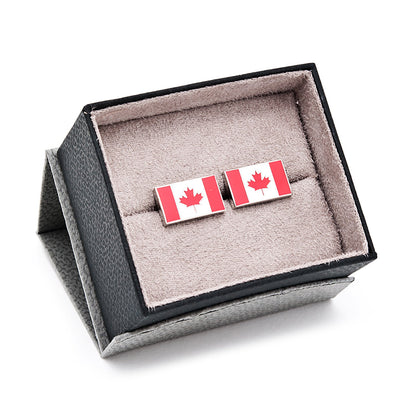 Canadian Flag Cufflinks by Cufflinks.com