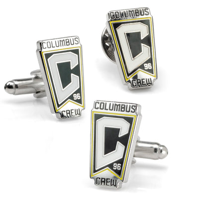 MLS Columbus Crew Cufflinks and Lapel Pin Gift Set