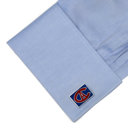 NHL Montreal Canadiens Throwback Logo Cufflinks by Cufflinks.com