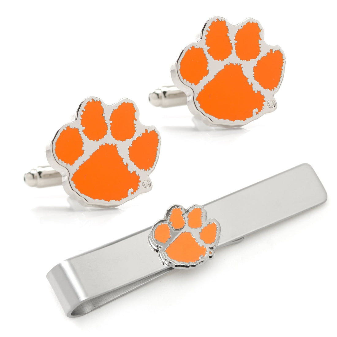 NCAA Clemson University Tigers Cufflinks &amp; Tie Bar Gift Set