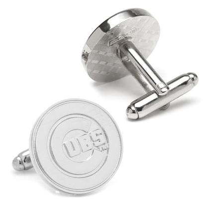 MLB Chicago Cubs Silver Edition Cufflinks by Cufflinks.com
