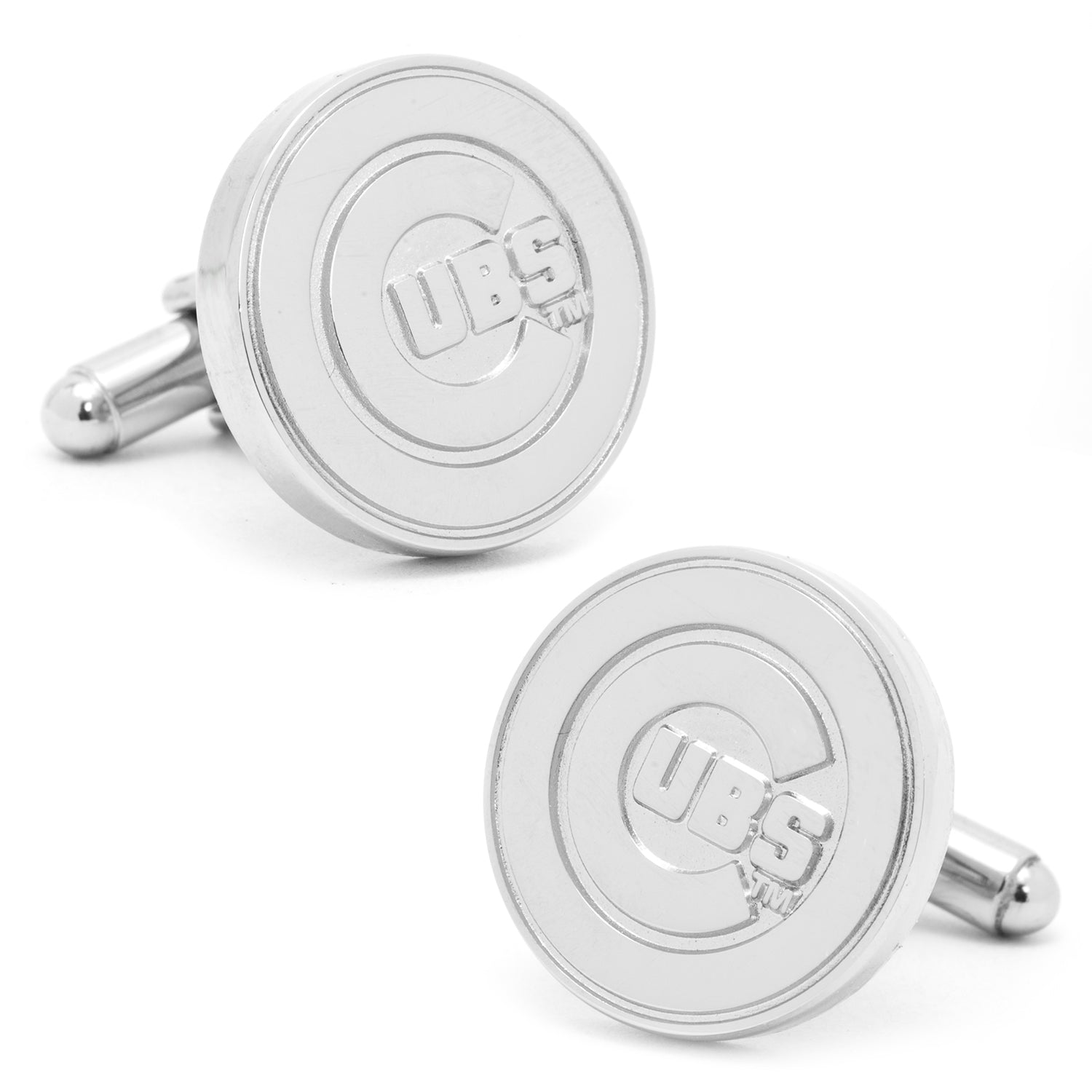 MLB Chicago Cubs Silver Edition Cufflinks by Cufflinks.com