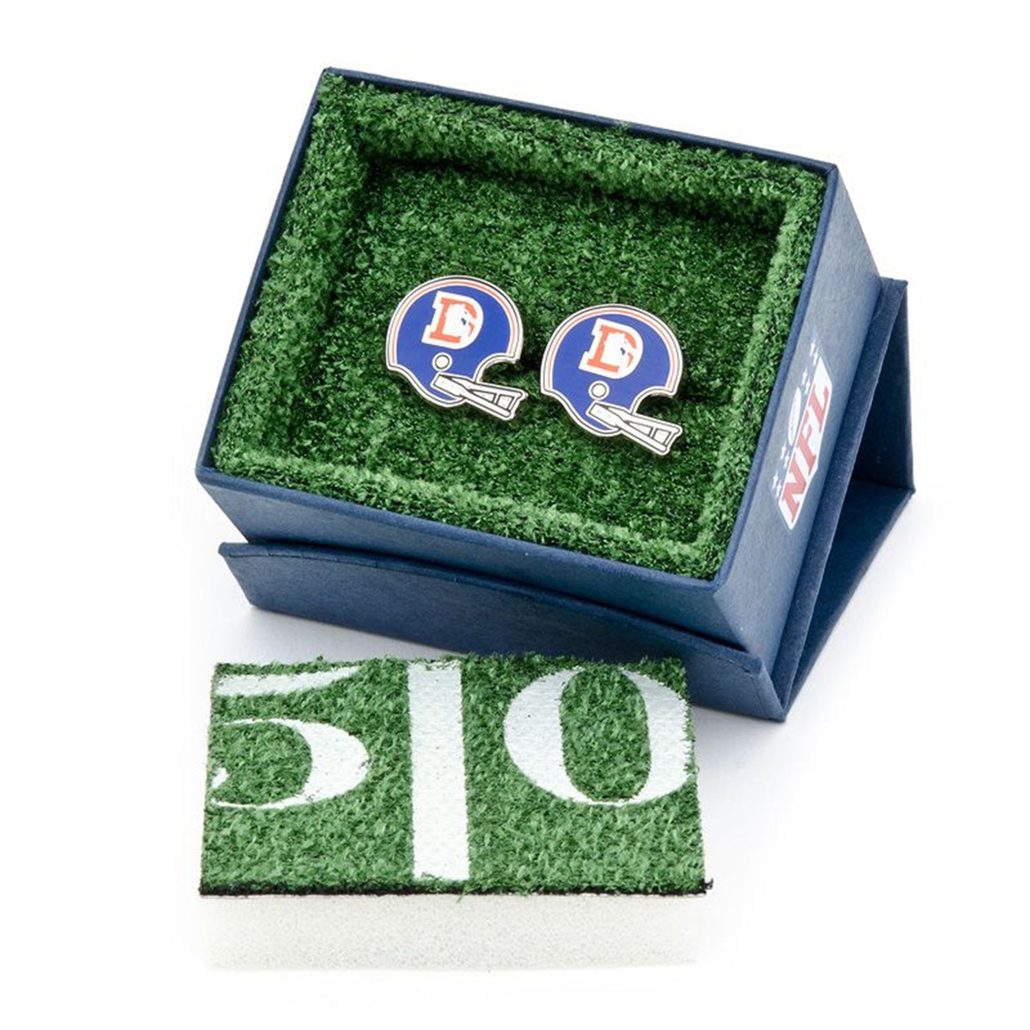 NFL Denver Broncos Throwback Helmet Cufflinks by Cufflinks.com